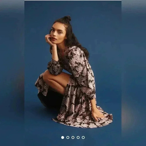 Caballero Floral Wrap Dress Size L - Picture 2 of 9